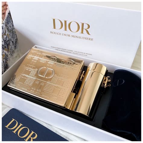 limited edition rouge dior minaudiere clutch and lipstick set|Dior minaudiere lipstick holder.